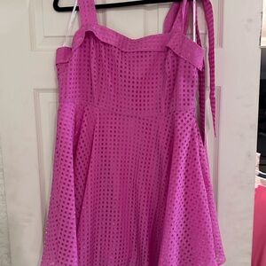 Lulu's Vibrant Pink Textured Dress